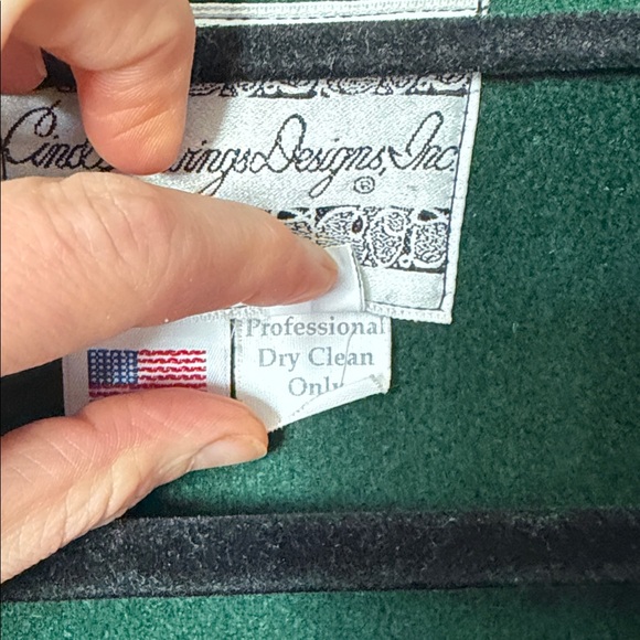 Cindy Ourings Designs Womens Wool Embroidered Yellowstone Fall Nature Overcoat M - Picture 4 of 15